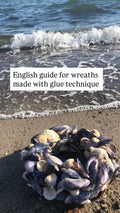 English guide for wreaths made with glue technique