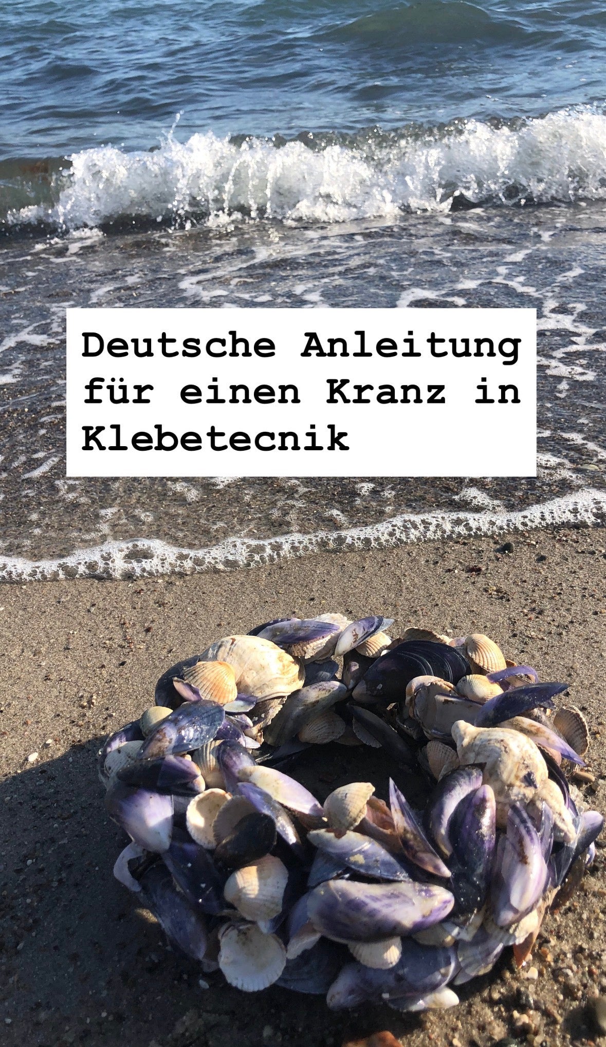 Deutsche Anleitung für einen Kranz in Klebetechnik